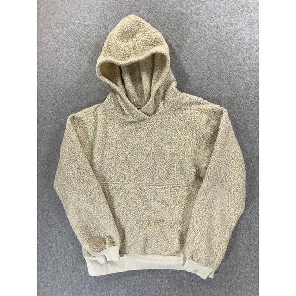 The North Face Tops - The North Face Sherpa Fleece Hoodie Pullover (Women's Small) Off‎ White